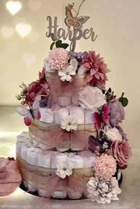 Thumbnail: Butterfly Diaper Cake