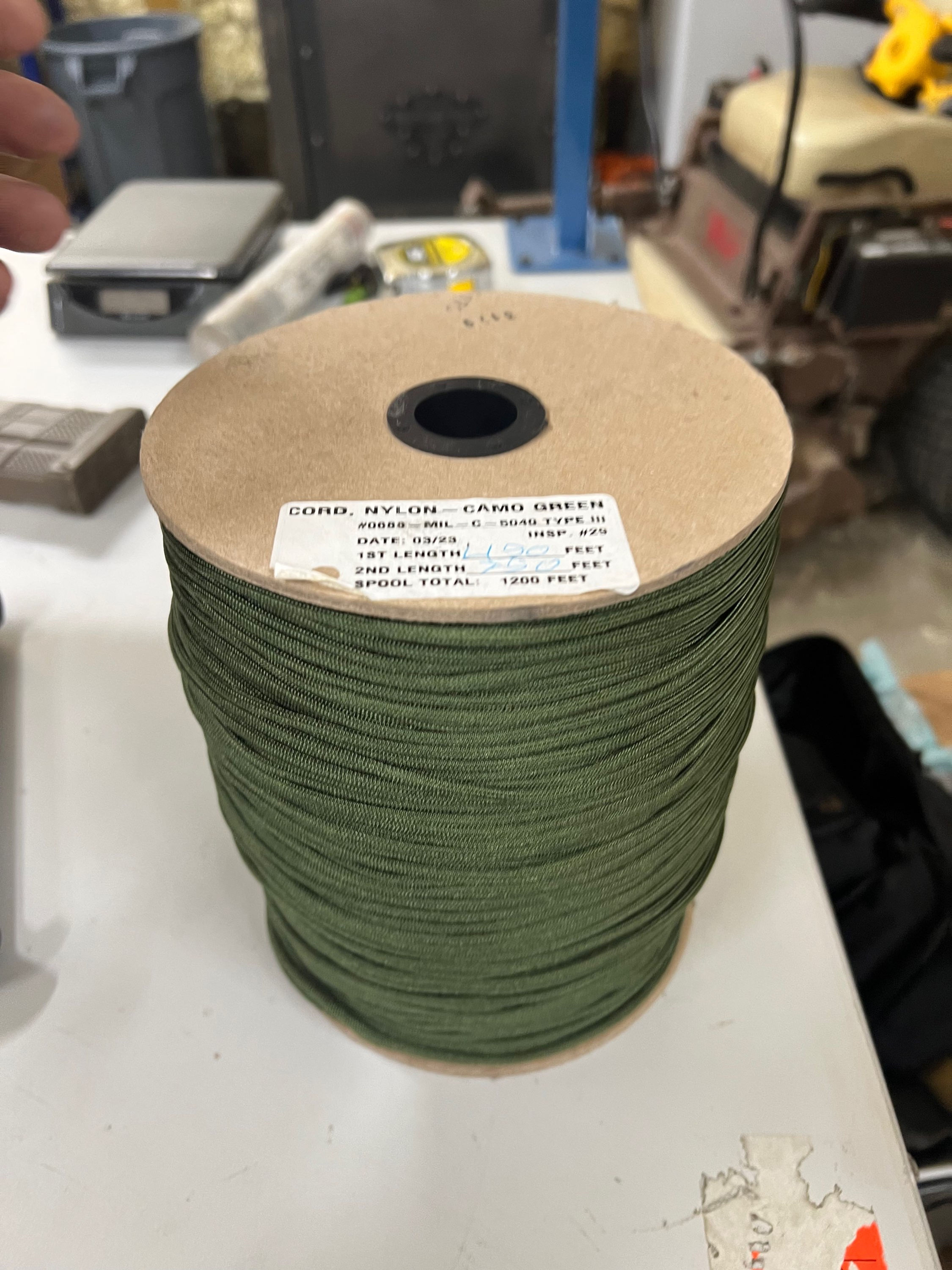 USGI paracord lengths 25”,50”,100”