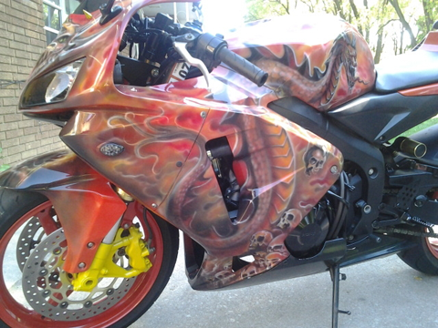 custom airbrush motorcycles