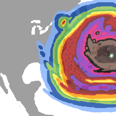 Hurricane Nicole on Aug 19 2028 12pm vis