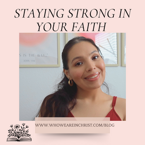Stating strong in your faith blog. promo graphic