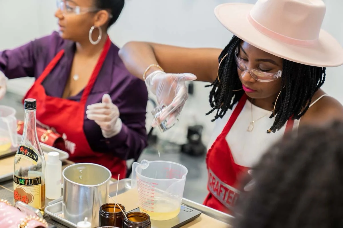 Candle Making Experience and Restaurant Intermingle