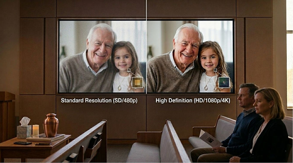 What Video Resolution Should Your Memorial Funeral Slideshow Be?