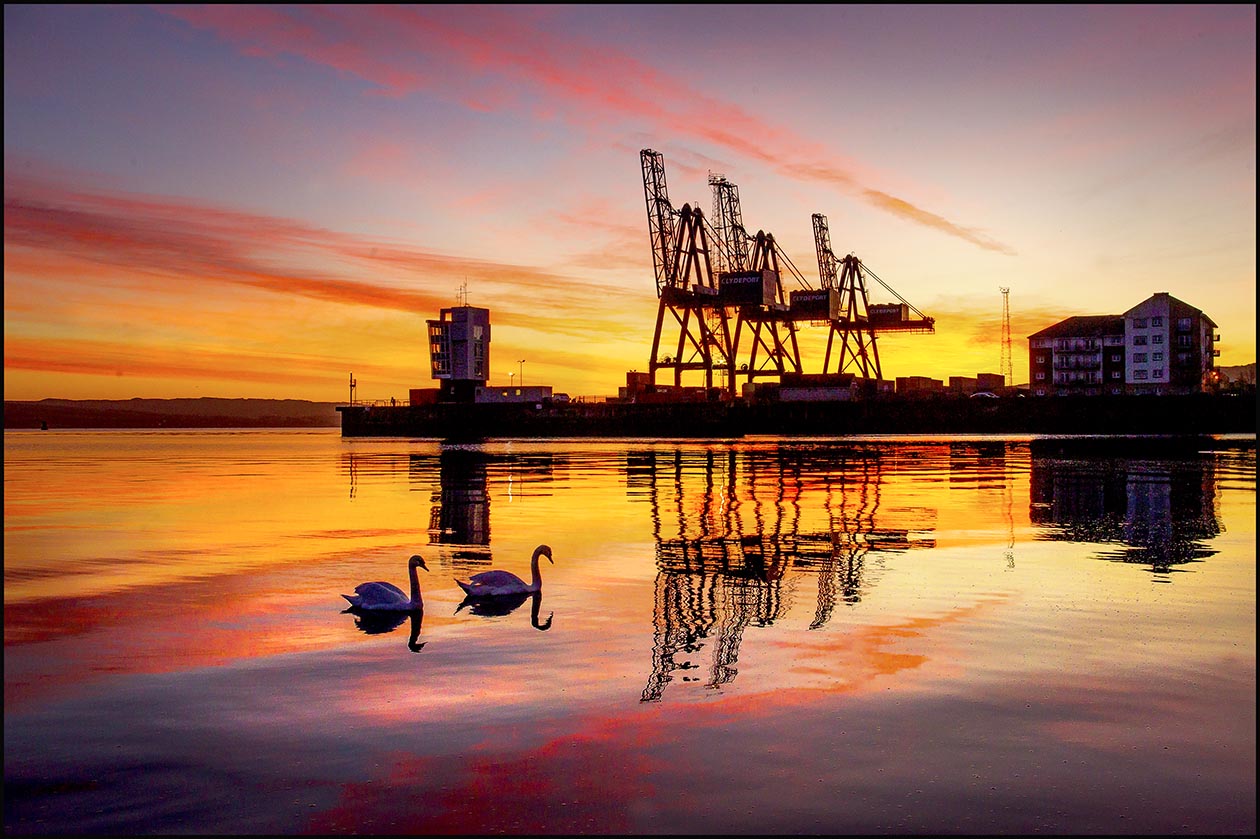 Sunrise at the Esplanade (example of colour monthly winner