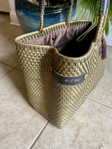 Fossil Woven Bag Elegant All Season Sustainable Woven Bag Pangea