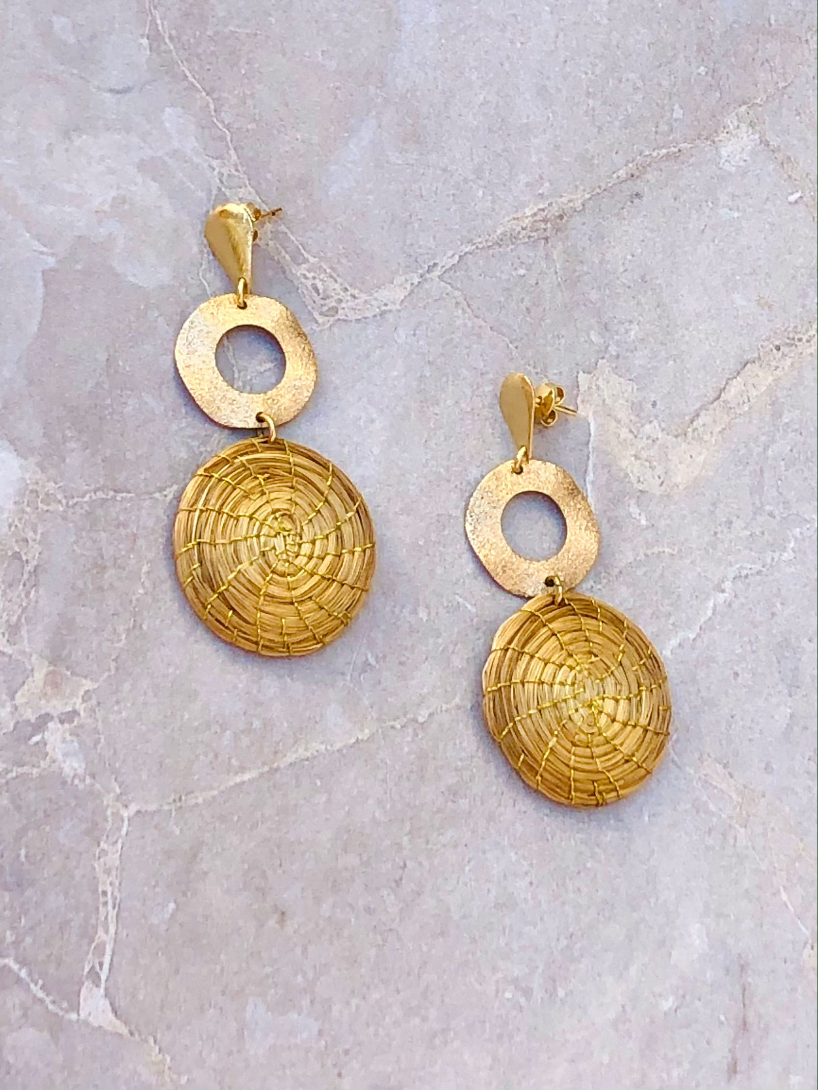 Golden Grass Earrings