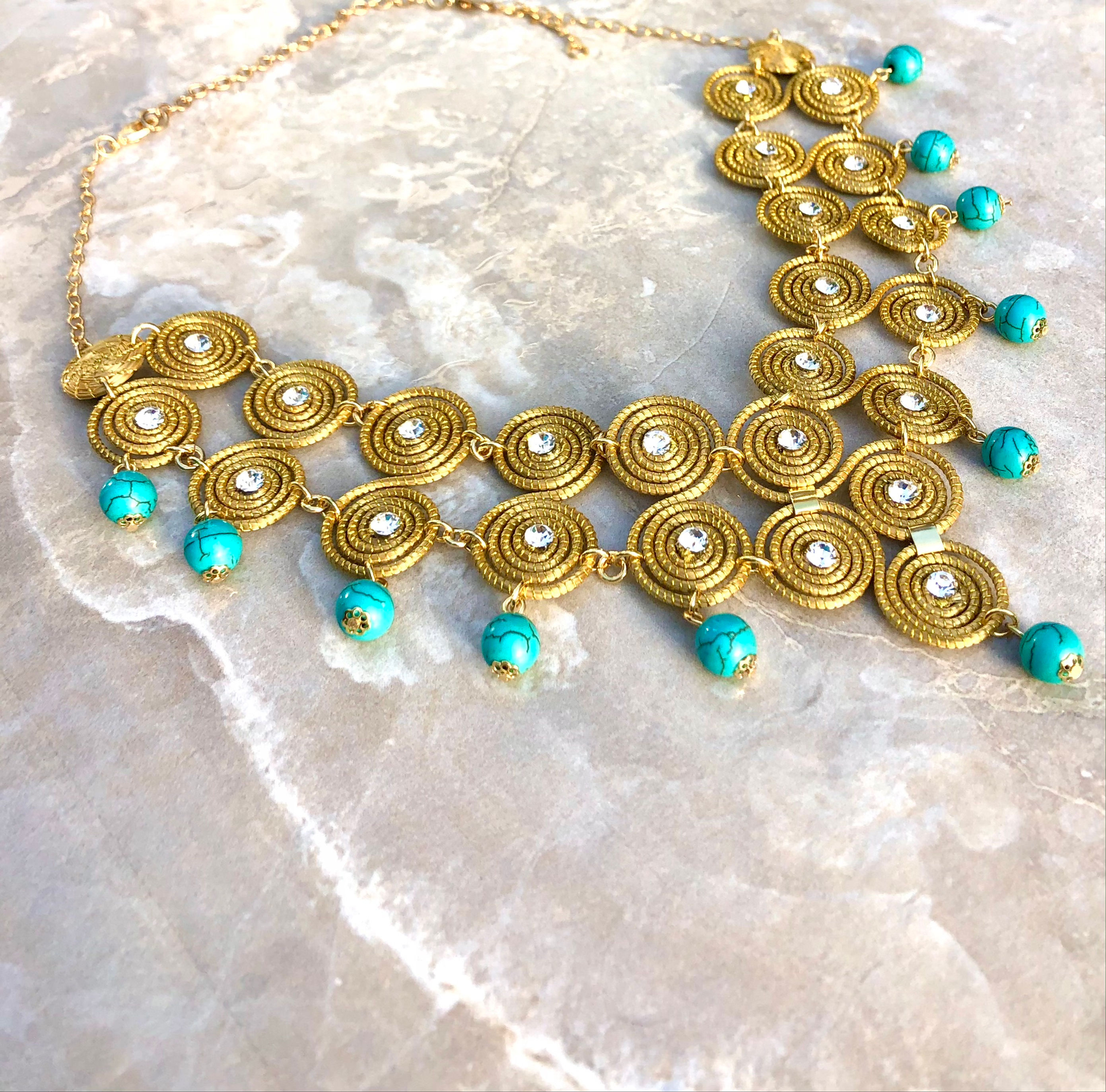Golden Grass Necklace