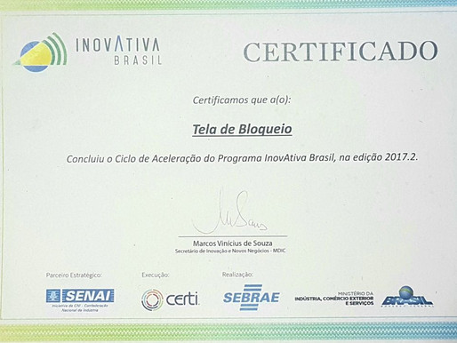 INOVATIVA! Mais uma conquista