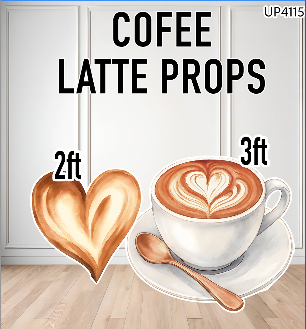 UP4115HS COFFEE LATTE PROPS