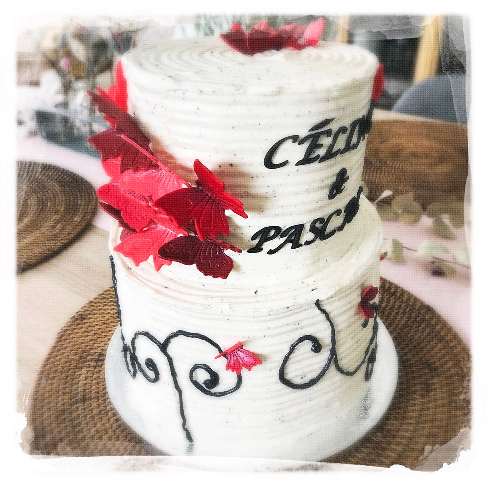 Gâteau Anniversaire mariage Papillon