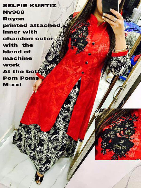 Red Net - Selfi Kurti
