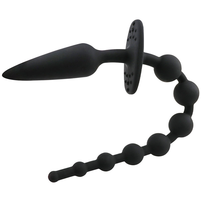 Thumbnail: Silicone Beaded Anal Plug Prostate Massager