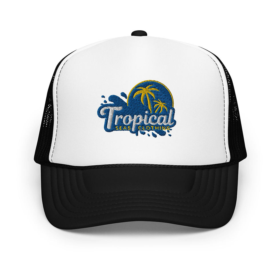 Thumbnail: Tropical Tides Foam Trucker Hat: Ride the Waves of Fashion!