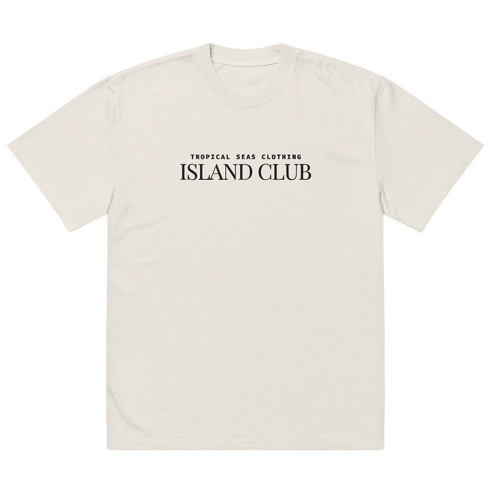 Thumbnail: Oversized Tropical Seas faded t-shirt