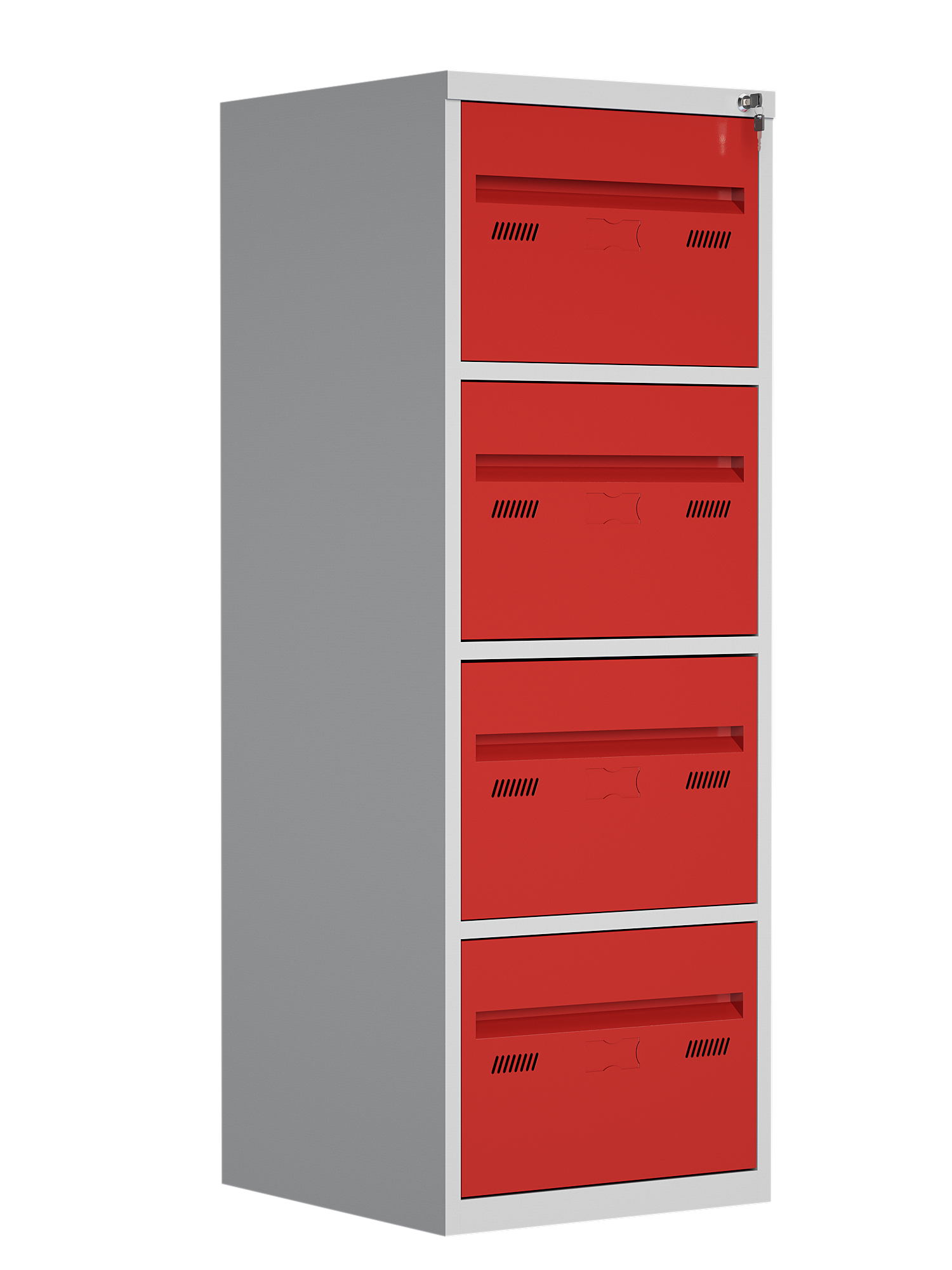 Arquivo de Aço com Gavetas Coloridas