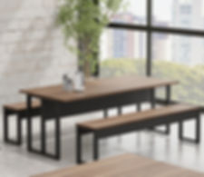 Mesa para Refeitório com bancos Maranello