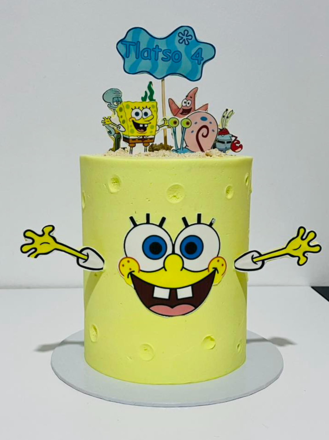 SpongeBob Themed Birthday Cake