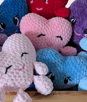 Heart Plushies