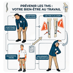 Prévenir les troubles musculo-squelettiques (TMS) dans la sécurité privée