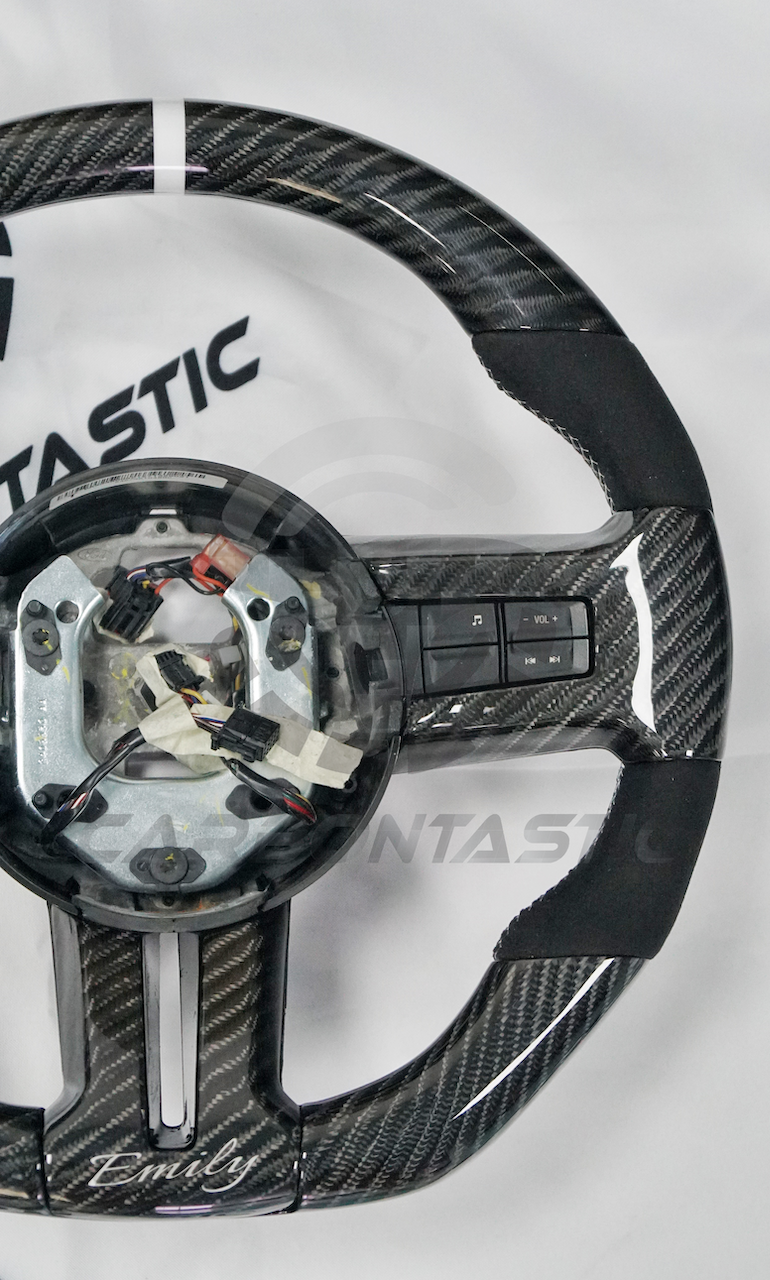 Thumbnail: 2010-2014 Ford Mustang Custom Carbon Fiber Steering Wheel