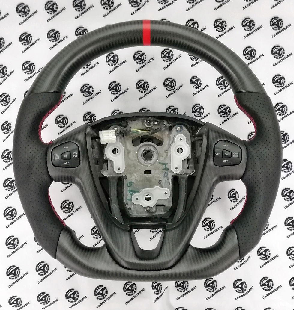 Thumbnail: 2012+Ford Fiesta ST Custom Carbon Fiber Steering Wheel(No multifuncional button)