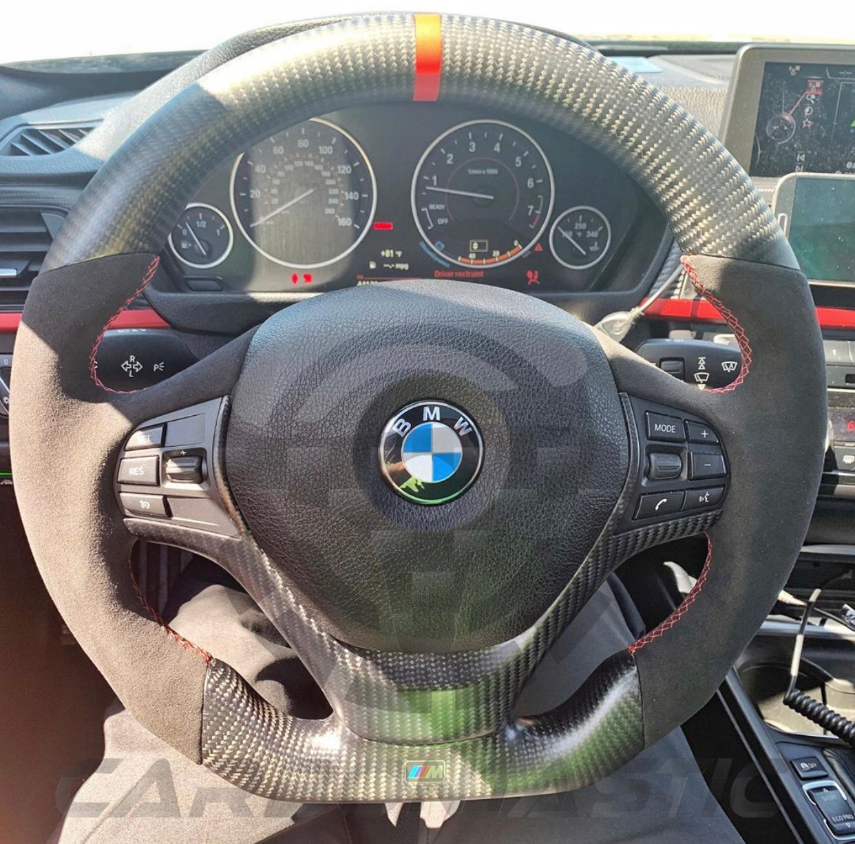 F series Sport Line Carbon Fiber Steering Wheel carbontastic