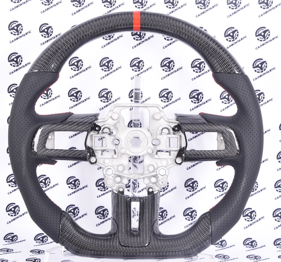 Thumbnail: 2018+ Ford Mustang Custom Carbon Fiber Steering Wheel (with trim)