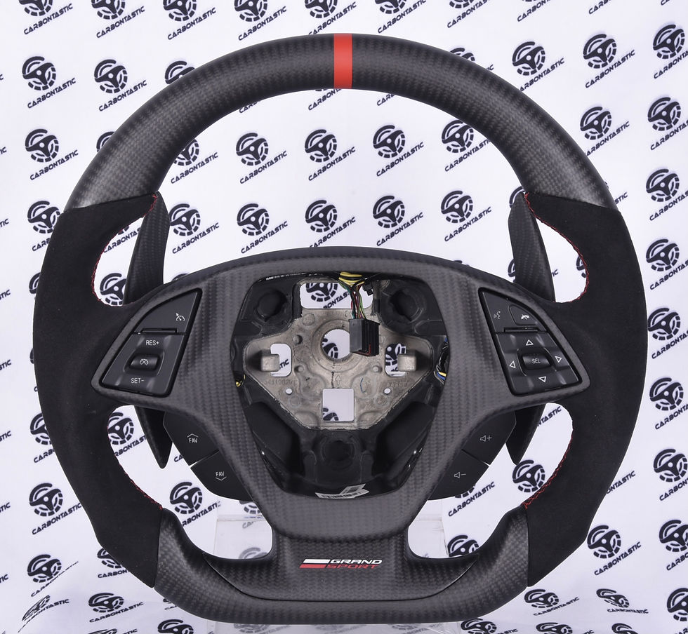 Thumbnail: Corvette C7 Custom Carbon Fiber Steering Wheel (Rev Match Paddle)