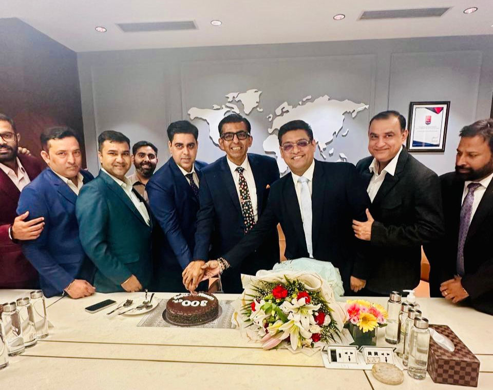 Cake Cutting Ceremony At Signature Global with Team Bhasin Estate