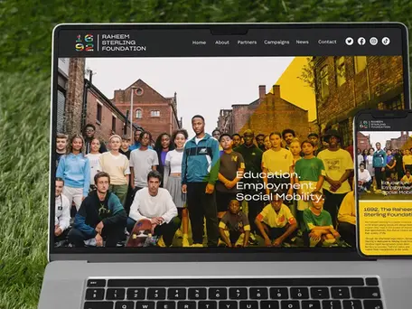 Brand identity design for the Raheem Sterling Foundation by Confid3ntial