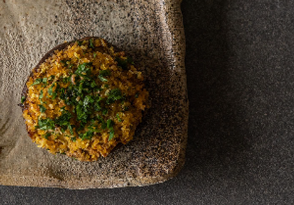 Pumpkin and a Fennel Stuffed Mushroom