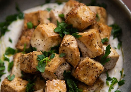 Crispy air fryer tofu