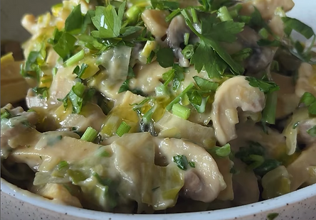 Creamy Mashroom and Creamy Pasta