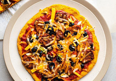 Easy 2 Ingredient Sweet Potato Pizza Crust