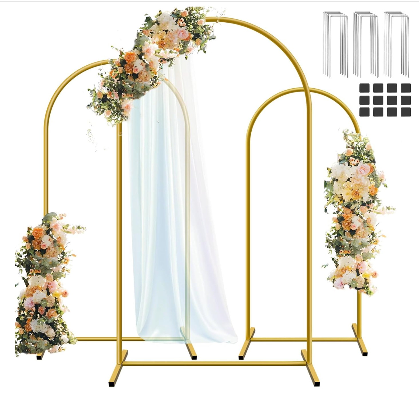 Party Arch Stands - 3pk