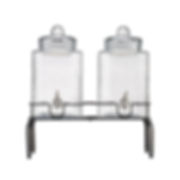Double Glass Beverage Dispensers with Stand