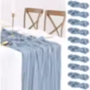 Blue Cheesecloth Table Runners - 10qty