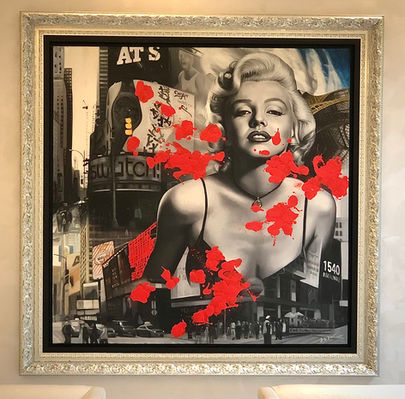 Large Canvas Art Floated & Framed in Multiple Layers