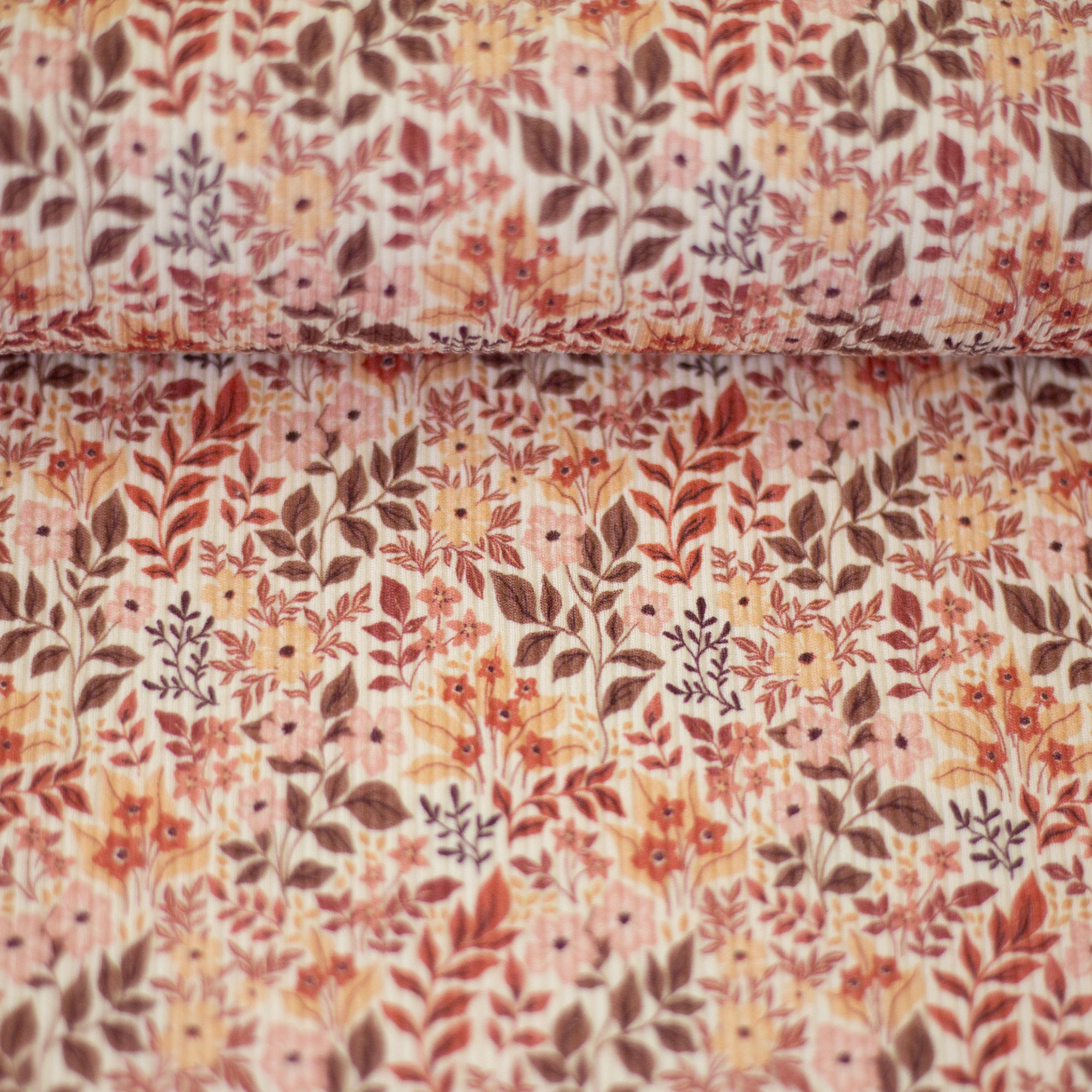 Ripp-Jersey herbstlich