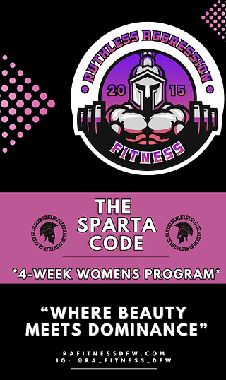THE SPARTA CODE - 4-week women's program cover