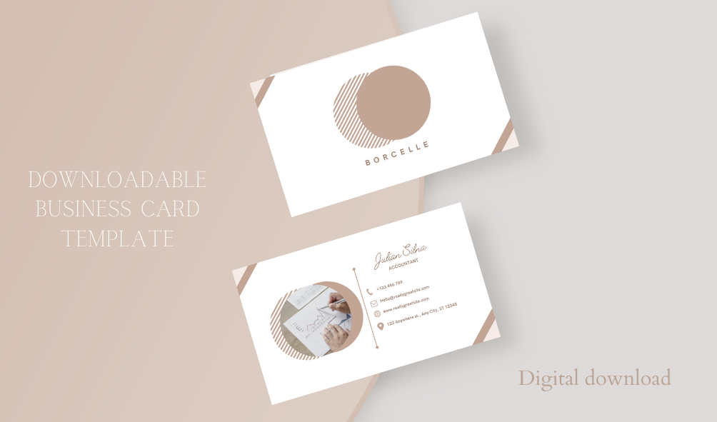 Editable Printable attractive and professional Business card template