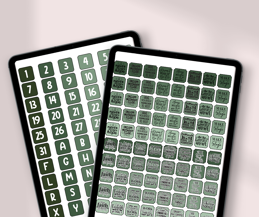 Thumbnail: 670 Digital Planner stickers bundle INSTANT DOWNLOAD, printable notes stickers