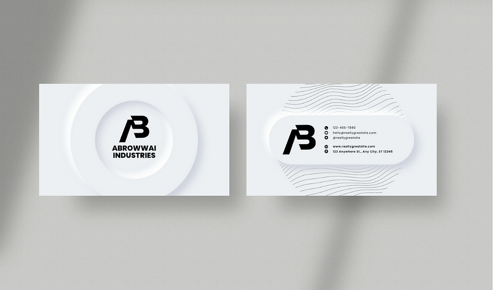 Thumbnail: Editable Printable attractive and professional Business card template