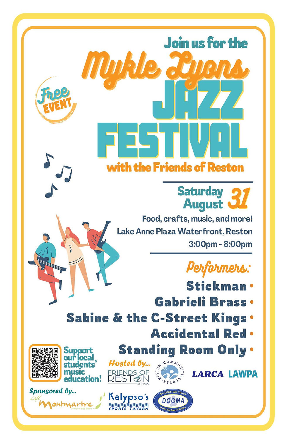 Celebrate the Mykle Lyons Jazz Festival at Lake Anne Plaza