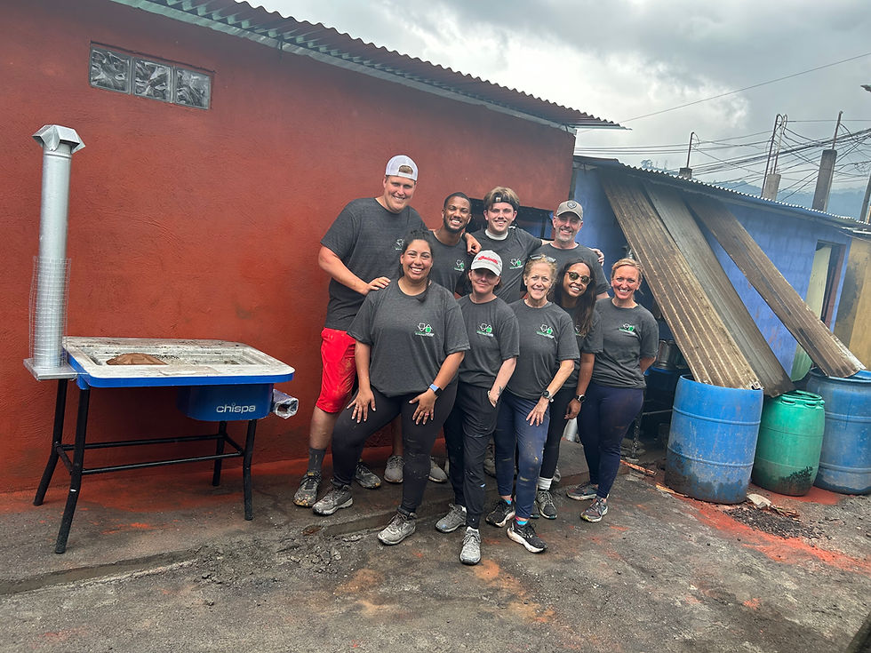 FCPS teachers and volunteers, led by Dogwood Elementary's principal Kate Beckner, helped build homes in Guatemala in June. Photo contributed by Kate Beckner