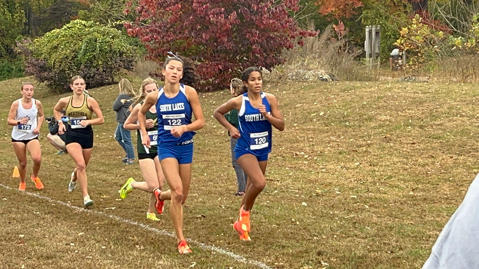 Aya Ryan and Quinn Jackson lead the chase pack at Regionals. Photo by Shanen Elliott
