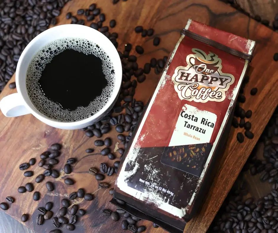 Thumbnail: One Happy Coffee Costa Rica Tarrazu Whole Beans 16oz