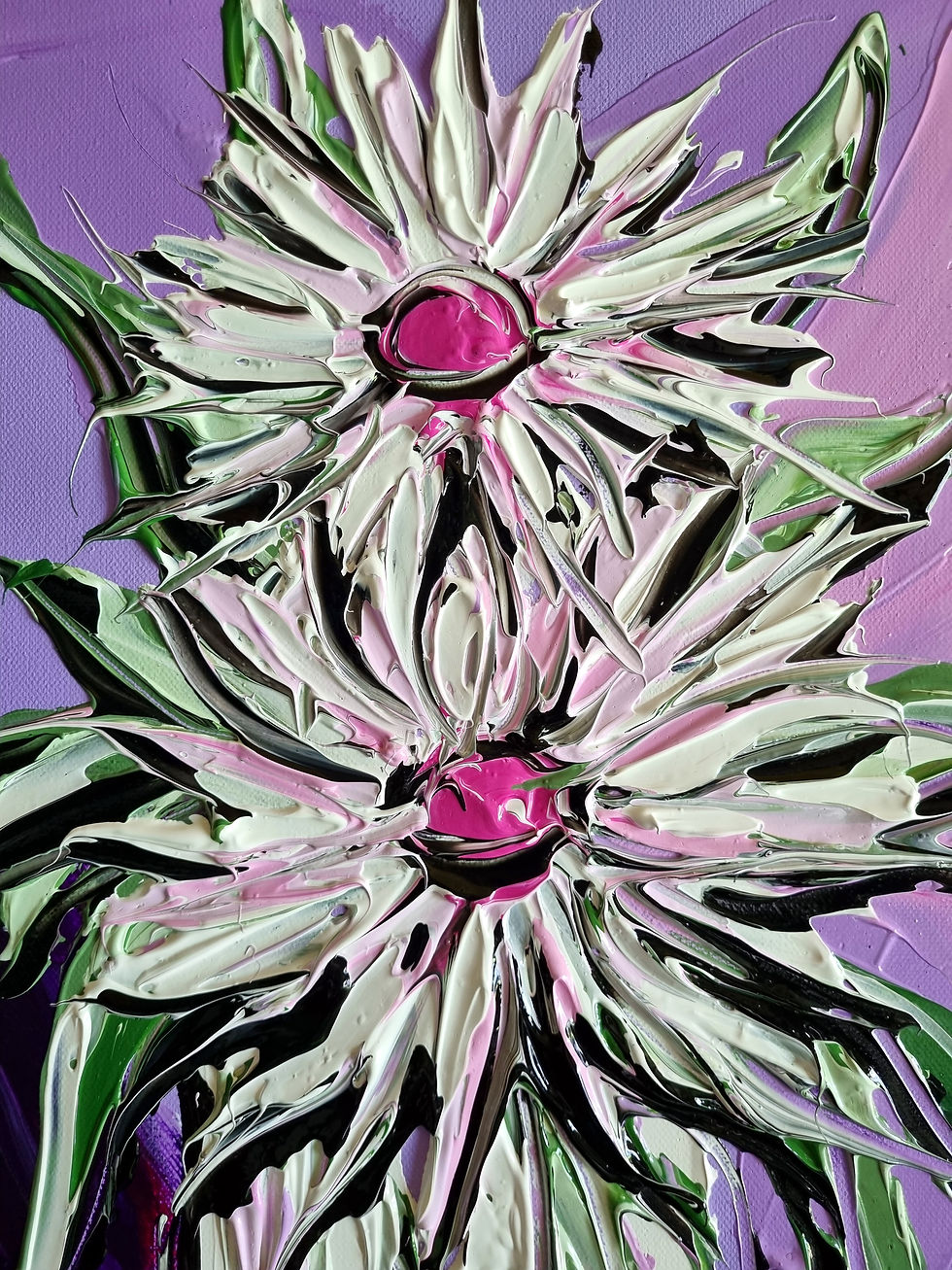 Thumbnail: Daisies on purple