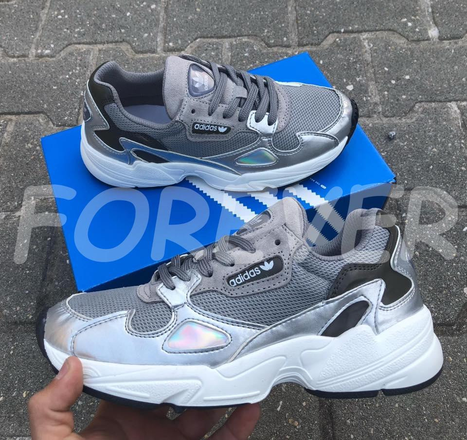 adidas falcon prateadas