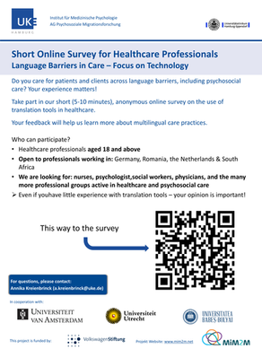 Be part of our current reseach: